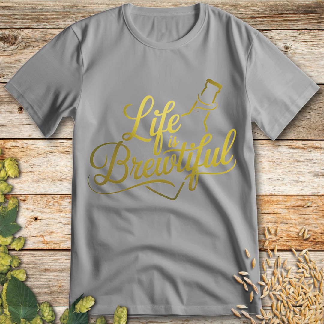 A Glass For Every Brew T-Shirt in Black - Funny beer shirt for craft beer lovers
