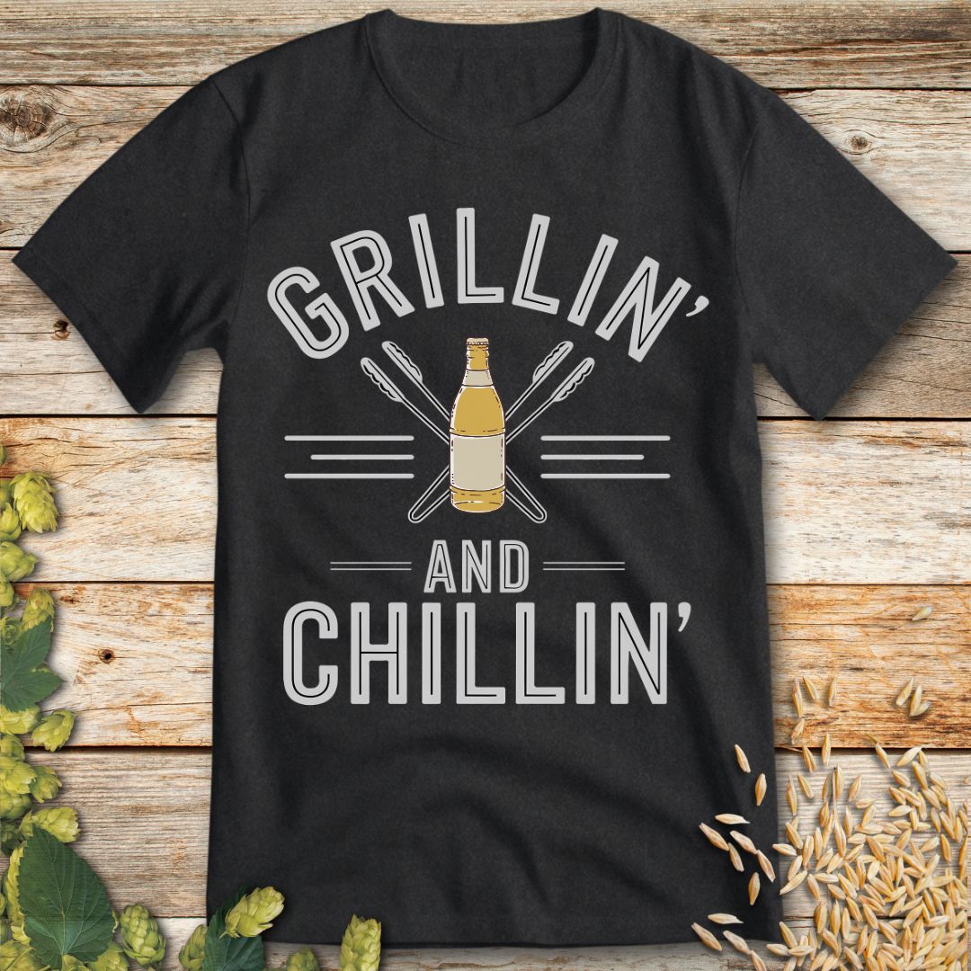 Backyard Brews T-Shirt in Dark Heather - Funny beer shirt for craft beer lovers