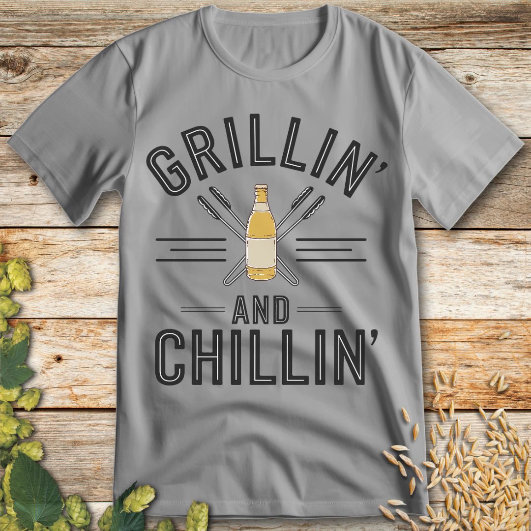Backyard Brews T-Shirt in Ice Grey - Funny beer shirt for craft beer lovers