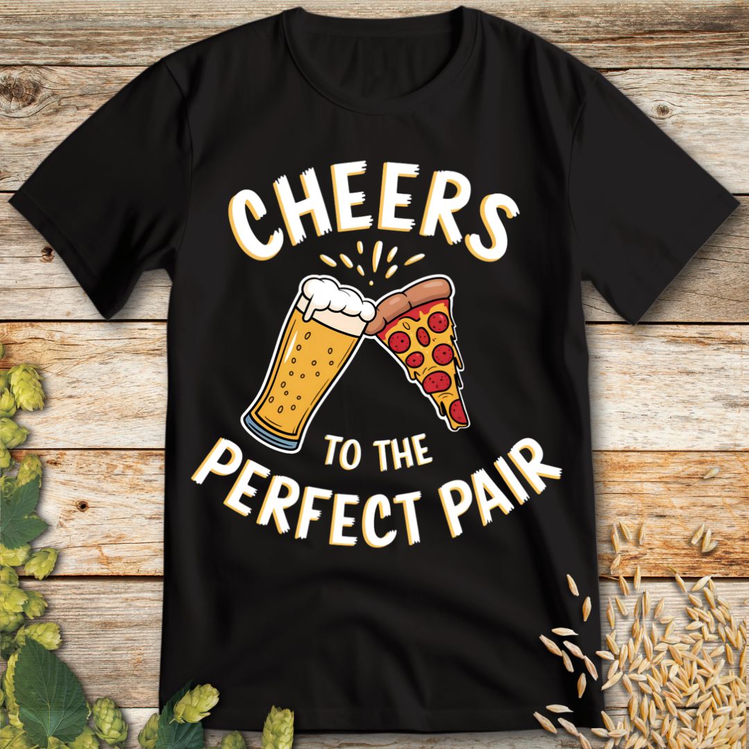 Cheers to the Perfect Pair Beer T-Shirt in Black - Funny beer shirt for craft beer lovers