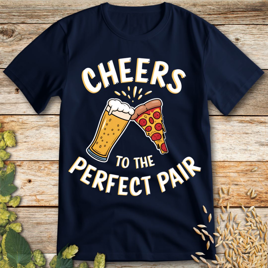 Cheers to the Perfect Pair Beer T-Shirt in Navy - Funny beer shirt for craft beer lovers