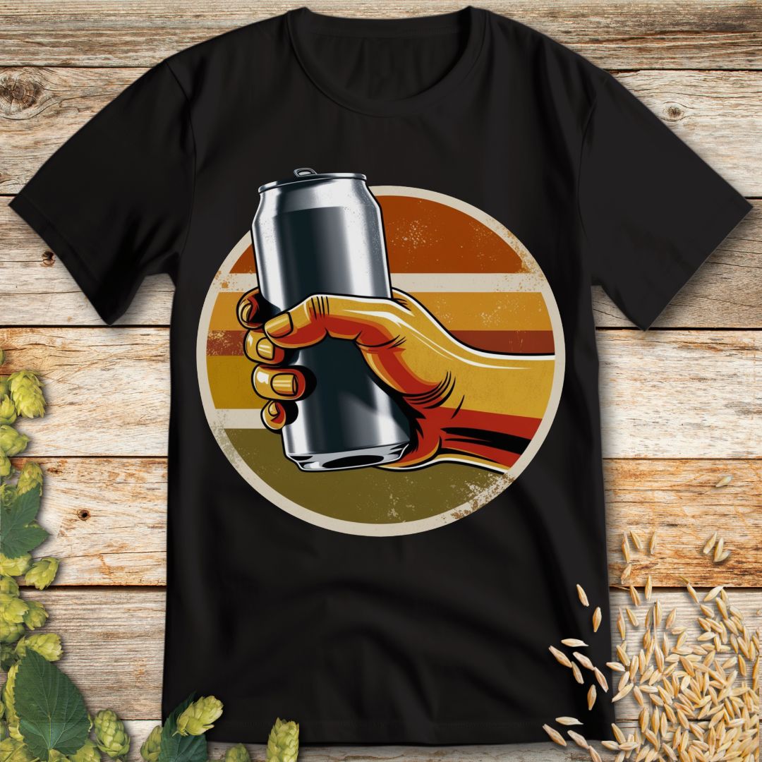 Retro Beer Vibes - T-Shirt in Black - Funny beer shirt for craft beer lovers