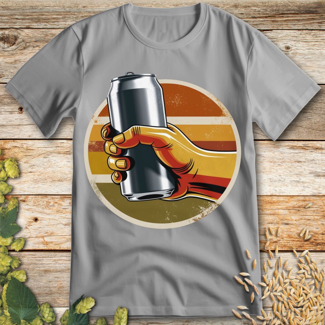 Retro Beer Vibes - T-Shirt in Ice Grey - Funny beer shirt for craft beer lovers
