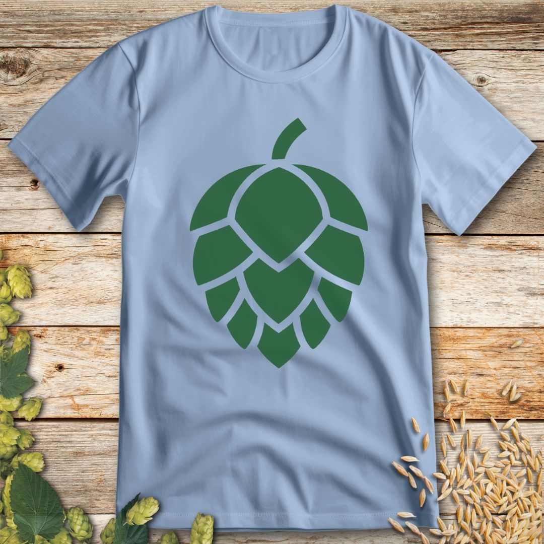 The Art of Hops T-Shirt in Light Blue - Funny beer shirt for craft beer lovers