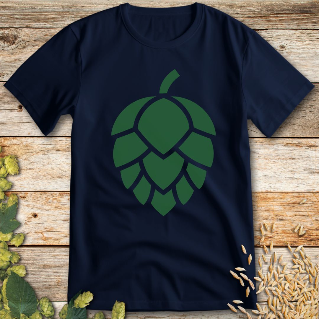 The Art of Hops T-Shirt in Navy - Funny beer shirt for craft beer lovers