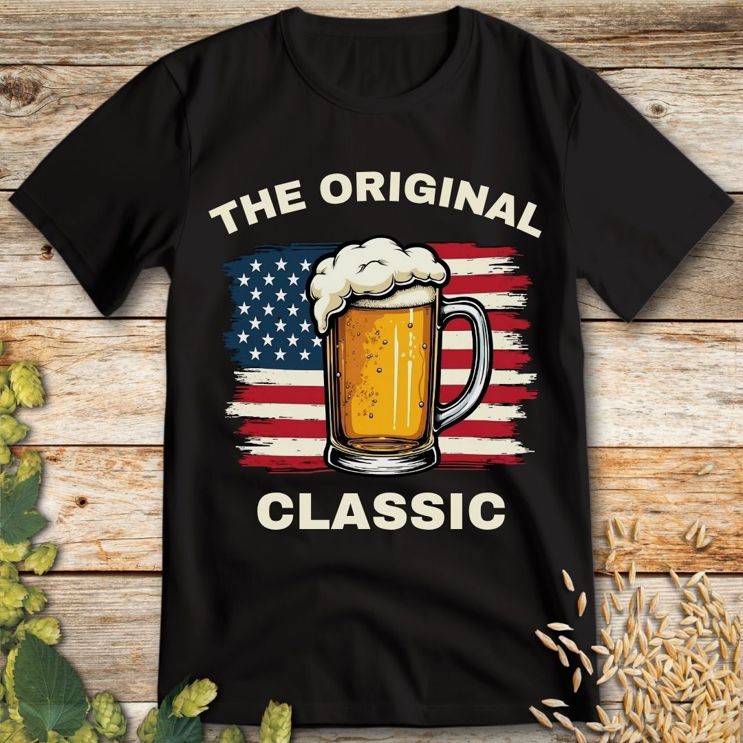 The Original Classic Beer T-Shirt in Black - Funny beer shirt for craft beer lovers