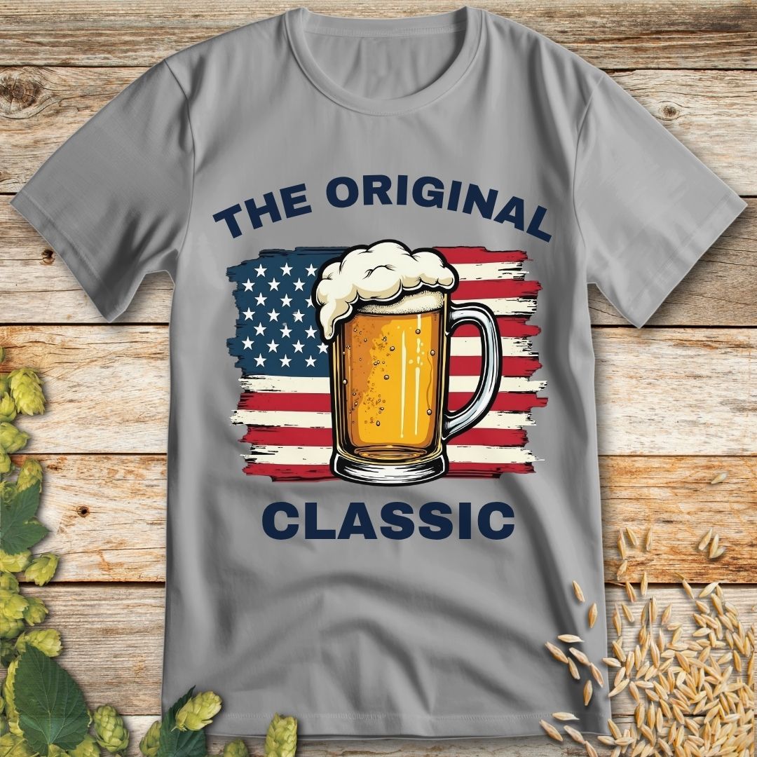 The Original Classic Beer T-Shirt in Ice Grey - Funny beer shirt for craft beer lovers