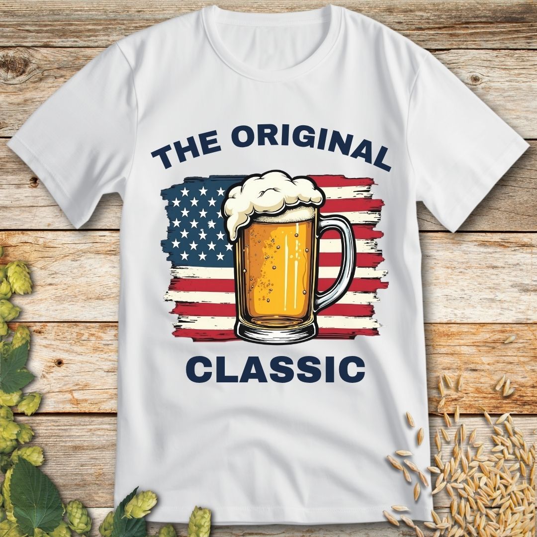 The Original Classic Beer T-Shirt in White - Funny beer shirt for craft beer lovers
