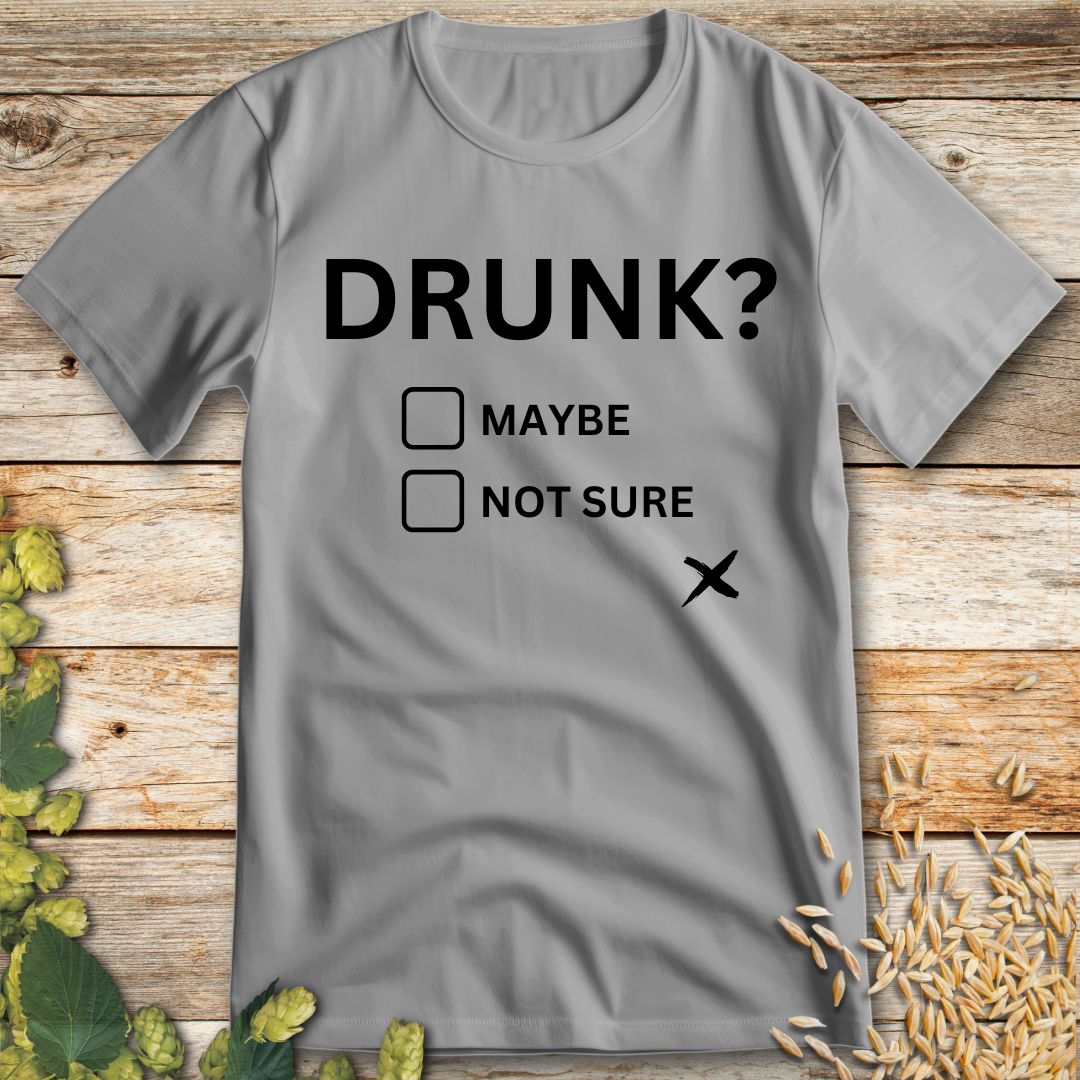 Unsteady Choices T-Shirt in Ice Grey - Funny beer shirt for craft beer lovers