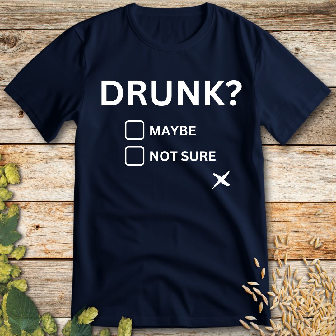 Unsteady Choices T-Shirt in Navy - Funny beer shirt for craft beer lovers