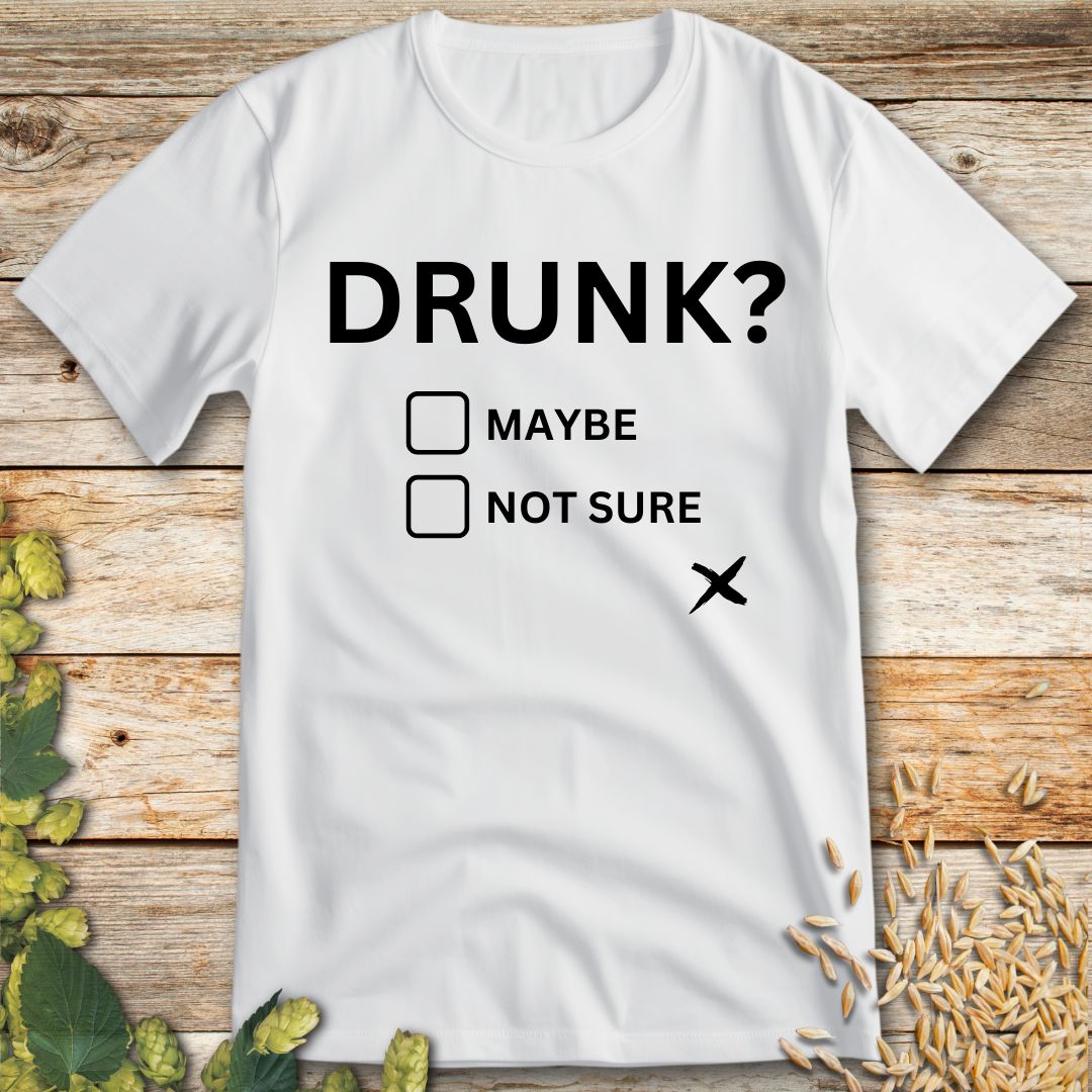 Unsteady Choices T-Shirt in White - Funny beer shirt for craft beer lovers