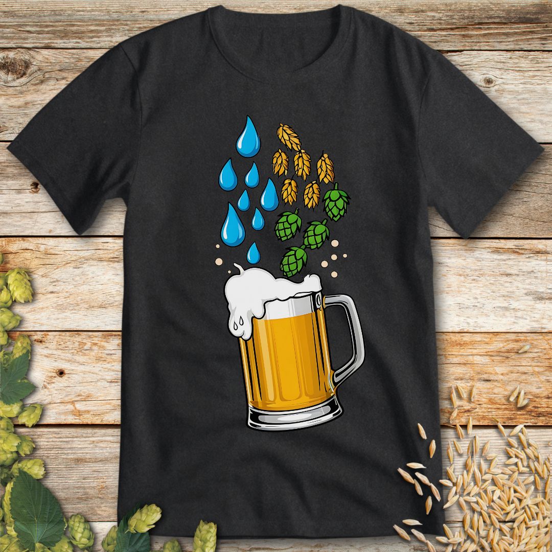 Beer Chemistry T-Shirt in Dark Heather - Funny beer shirt for craft beer lovers