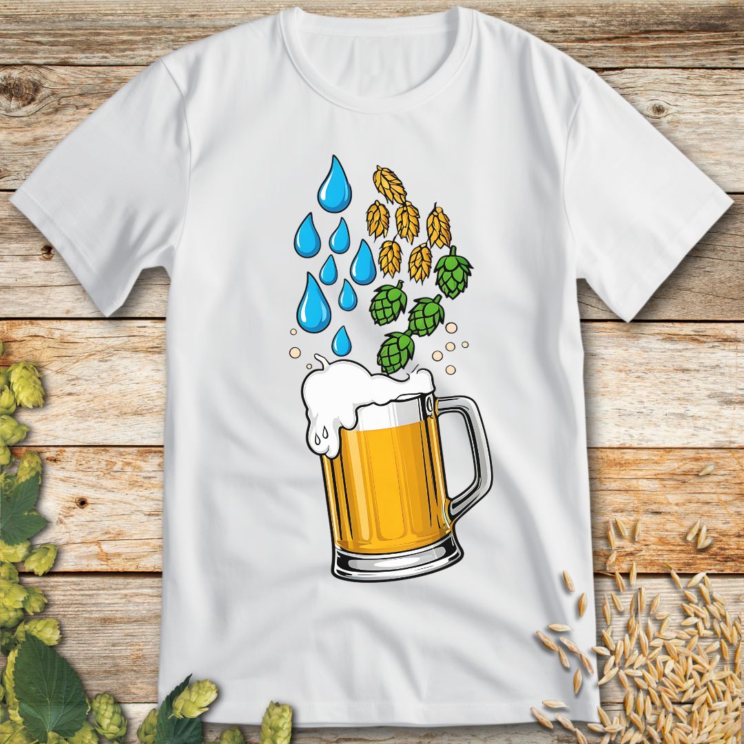 Beer Chemistry T-Shirt in White - Funny beer shirt for craft beer lovers