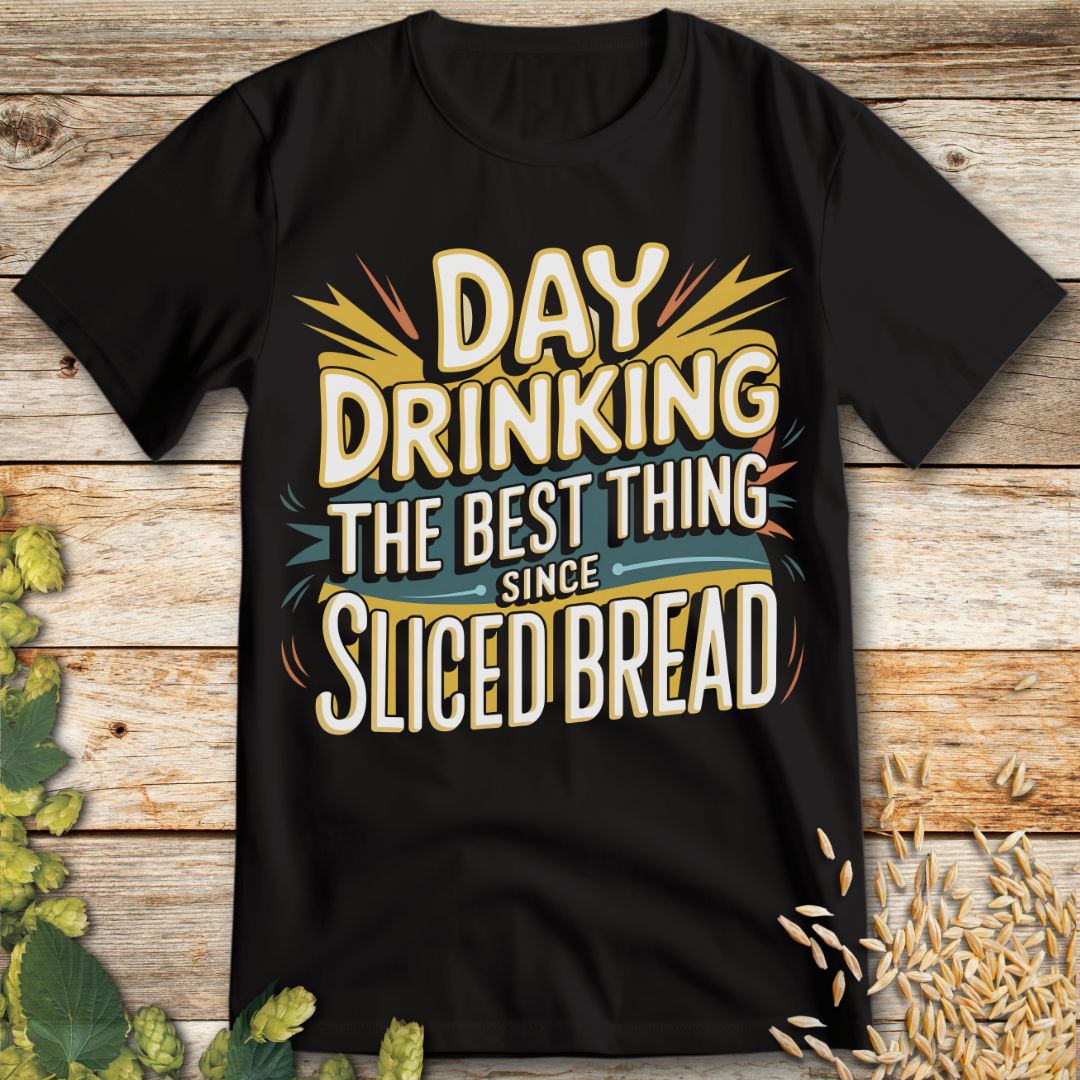 Day Drinking T-Shirt in Black - Funny beer shirt for craft beer lovers