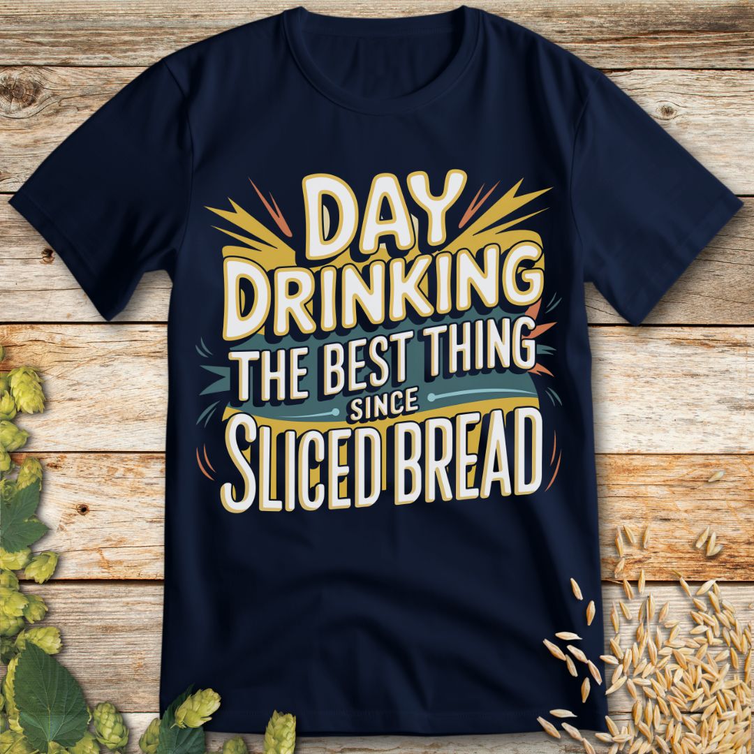 Day Drinking T-Shirt in Navy - Funny beer shirt for craft beer lovers