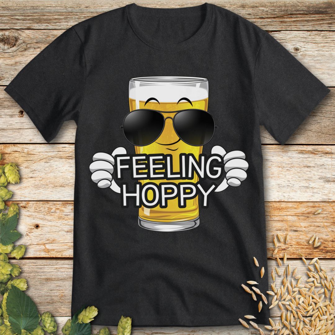 Feeling Hoppy T-Shirt in Dark Heather - Funny beer shirt for craft beer lovers