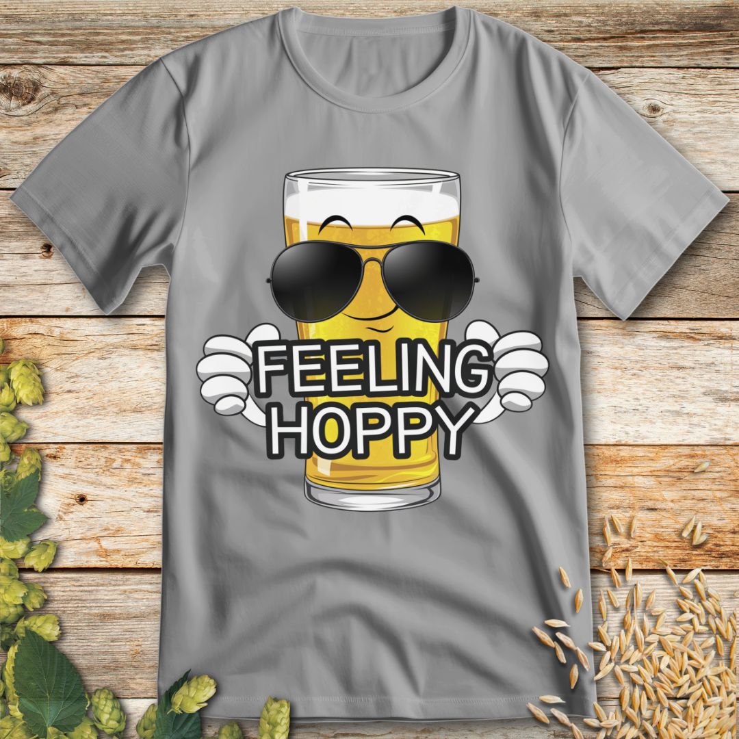 Feeling Hoppy T-Shirt in Ice Grey - Funny beer shirt for craft beer lovers