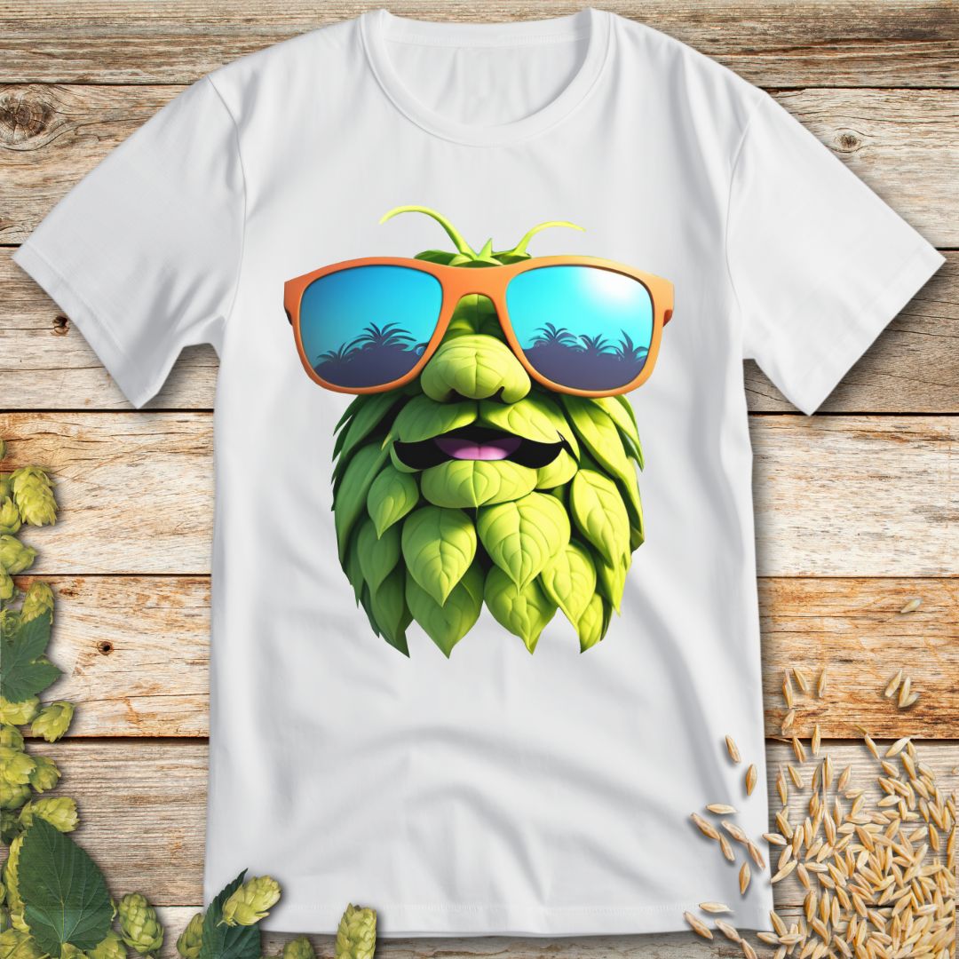 Happy Hop Beer T-Shirt in White - Funny beer shirt for craft beer lovers