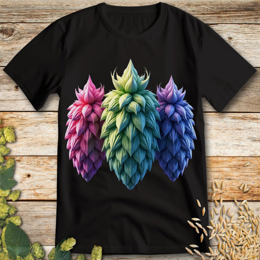 Hops Trio T-Shirt in Black - Funny beer shirt for craft beer lovers