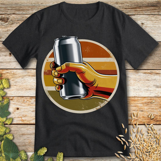 Retro Beer Vibes - T-Shirt in Dark Heather - Funny beer shirt for craft beer lovers