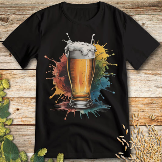 Splash of Brew T-Shirt in Black - Funny beer shirt for craft beer lovers