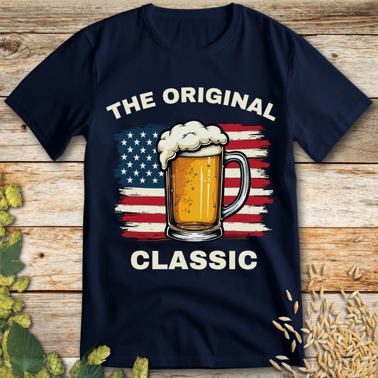 The Original Classic Beer T-Shirt in Navy - Funny beer shirt for craft beer lovers