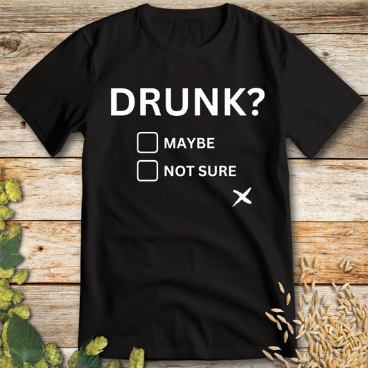 Unsteady Choices T-Shirt in Black - Funny beer shirt for craft beer lovers